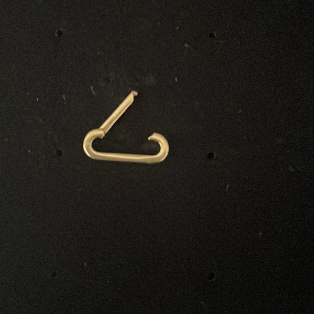 14k solid gold charm carabiner enhancer